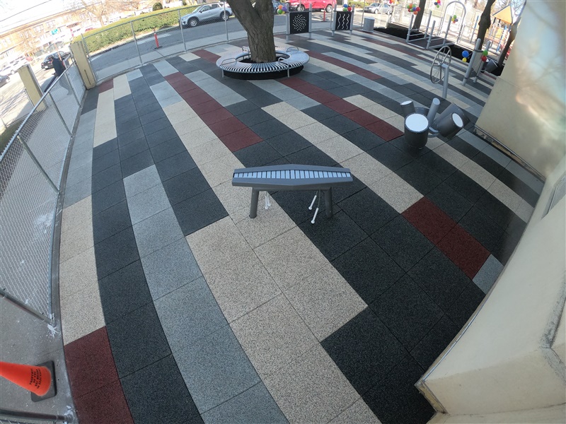School Playground with TPV Blended Tiles preview 20